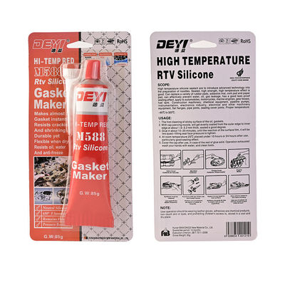 ISO9001 được chứng nhận Red Acid RTV Silicone Gasket Maker 85g Cho các ứng dụng niêm phong