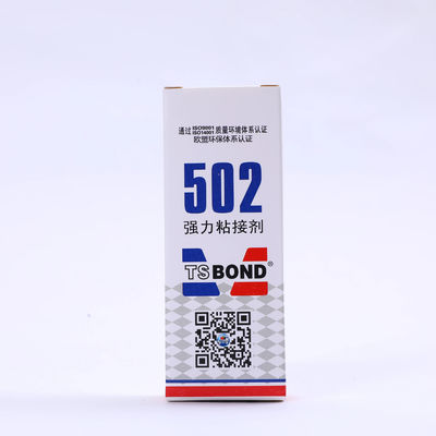 Giải pháp dính ngay lập tức Clear 502 Super Glue ISO SGS ROHS MSDS Chứng nhận dính