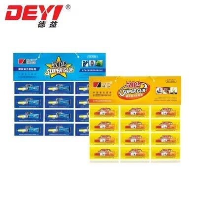 Red Blue 502 Super Glue Fast Curing Instant Adhesive Cyanoacrylate Liquid Glue For Plastic Metal