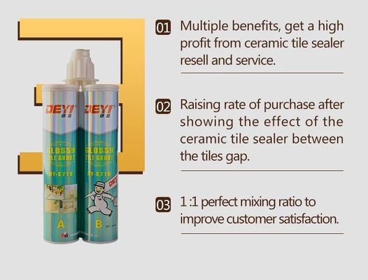 Chất nhựa epoxy và chất làm cứng gạch bể bơi Glue dính để lấp lỗ hổng xây dựng