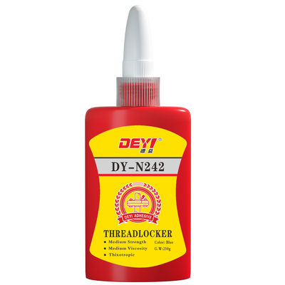 Nguyên liệu nguyên liệu màu xanh trung bình N242 Thread Locking Adhesive For Screw And Nut