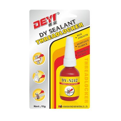 Nguyên liệu nguyên liệu màu xanh trung bình N242 Thread Locking Adhesive For Screw And Nut