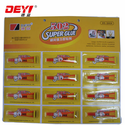 Xây dựng 12pcs Super Glue cho vận chuyển và các nguyên liệu chính khác