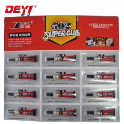 Xây dựng 12pcs Super Glue cho vận chuyển và các nguyên liệu chính khác