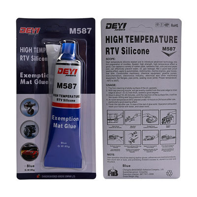 12 tháng Thời hạn sử dụng 85g Nhiệt độ cao màu xanh RTV Silicon Gasket Sealer For Gearbox ISO9001