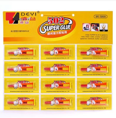 12pcs 3g 502 Super Glue Industrial Strength Adhesive cho các bề mặt khác nhau