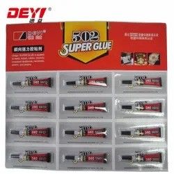 12pcs 3g 502 Super Glue Industrial Strength Adhesive cho các bề mặt khác nhau