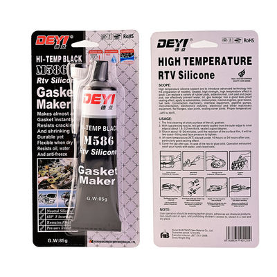 Ứng dụng công nghiệp 85g Đen Temp RTV Silicone Sealant Adhesive Gasket Maker