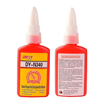 Nhôm màu vàng nhạt Anaerobic Thread Locker Methacrylate Screw Glue cho nhu cầu công nghiệp