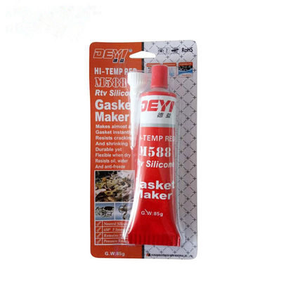 ISO9001 được chứng nhận Red Acid RTV Silicone Gasket Maker 85g Cho các ứng dụng niêm phong