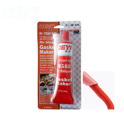 ISO9001 được chứng nhận Red Acid RTV Silicone Gasket Maker 85g Cho các ứng dụng niêm phong