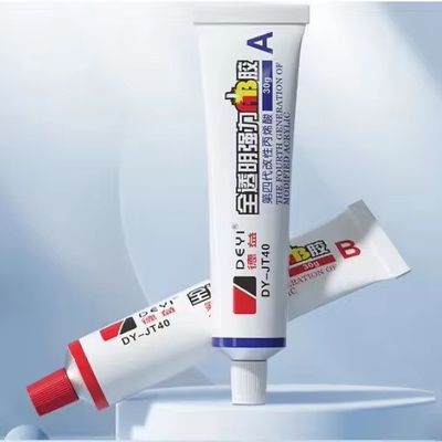 Vật liệu chính Acrylic Crystal Clear AB Glue để gắn kết mạnh với PVC