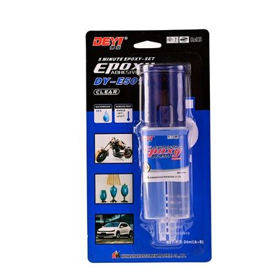 24ml Tiêm rõ ràng Áp dính epoxy DDEYI 5 phút Dùng keo lỏng với sự chấp thuận của SGS