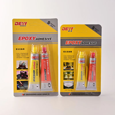 Chống nhiệt độ cao Epoxy Clear AB Glue 1 1 Tỷ lệ 5 phút Sức mạnh liên kết khô