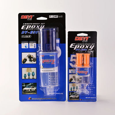 Chống nhiệt độ cao Epoxy Clear AB Glue 1 1 Tỷ lệ 5 phút Sức mạnh liên kết khô