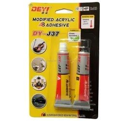 Transparent Rapid 5 Minutes Curing Acrylic AB Glue with Shear Strength ≥25 Mpa and Temperature Resistance -60 to +100°C