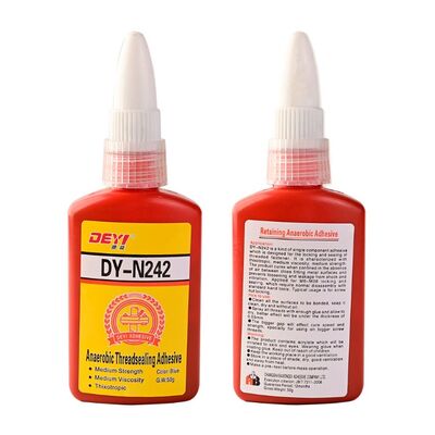 DEYI N242 Đen Độ bền trung bình Máy kết dính Anaerobic Threadlocker cho hạt và bu lông