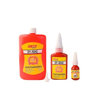 DEYI N242 Đen Độ bền trung bình Máy kết dính Anaerobic Threadlocker cho hạt và bu lông