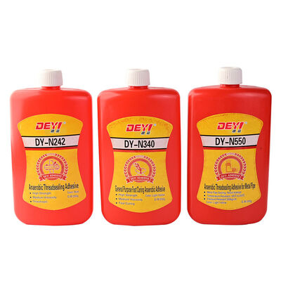 DEYI N242 Đen Độ bền trung bình Máy kết dính Anaerobic Threadlocker cho hạt và bu lông