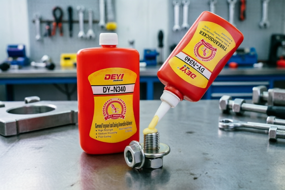 Threadlocker Glu dính anaerobic màu vàng sáng Được thiết kế để cung cấp khóa sợi an toàn và chống rò rỉ trong các tập hợp