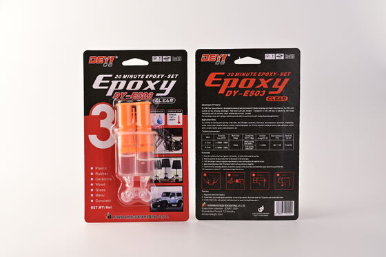 Ống tiêm nhựa Epoxy trong suốt | Keo AB cường độ cao bảo dưỡng nhanh cho đồ gốm, đồ chơi bằng gỗ & đồ thủ công
