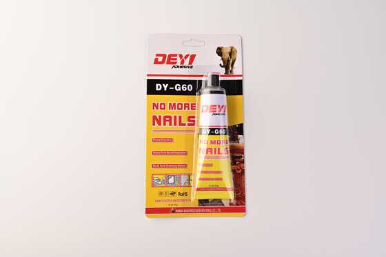Dây keo xây dựng linh hoạt & chống nước ¥ DEYI DY-G60 Dung kết hợp mạnh Không còn móng keo cho gương & tấm tường