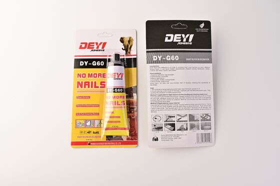 Dây keo xây dựng linh hoạt & chống nước ¥ DEYI DY-G60 Dung kết hợp mạnh Không còn móng keo cho gương & tấm tường