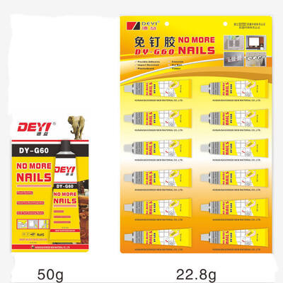 Dây keo xây dựng linh hoạt & chống nước ¥ DEYI DY-G60 Dung kết hợp mạnh Không còn móng keo cho gương & tấm tường
