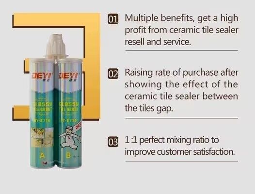 Vữa dán gạch Epoxy cường độ cao DEYI DY-E716 | Công thức 2 thành phần chống bụi bẩn và dễ dàng làm sạch cho sàn và tường