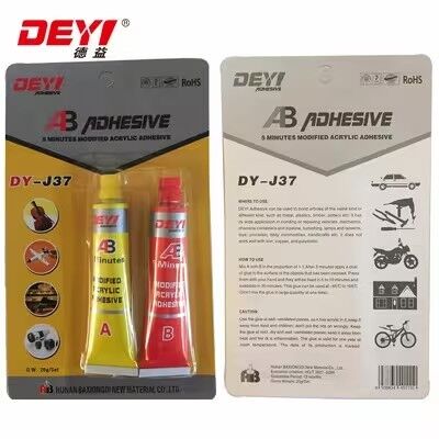 Keo acrylic AB có khả năng chống va đập cao | Keo đông đặc nhanh DEYI DY-J37 dành cho nhà sản xuất kim loại và nhựa