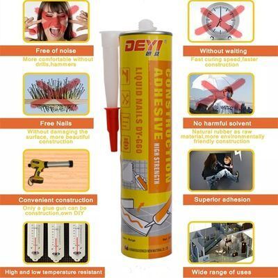SBS Free Nail High Strength Metal Glue Construction Sealant cho nhà bếp và phòng tắm