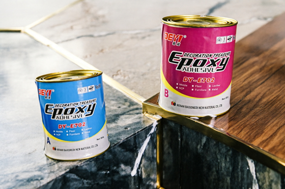 Keo dán nhựa Epoxy hai phần Chất kết dính trang trí cường độ cao Chống lão hóa cho màng trang trí và vật liệu xây dựng