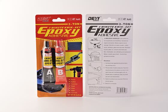 Quick-Set 4-Min 1:1 Mix Ratio Epoxy AB Glue Độ bền cắt cao Nhôm cho sửa chữa công nghiệp kim loại