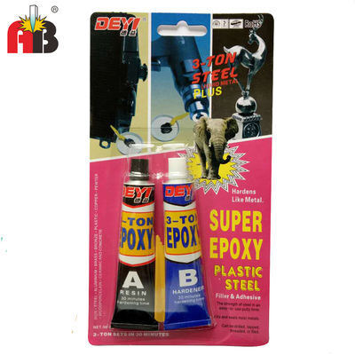 Keo Epoxy AB cường độ cao Bảo dưỡng nhanh Chất kết dính trắng / đen Độ bền cắt cao để sửa chữa và lắp ráp công nghiệp kim loại
